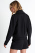 Shan Sofia Zip-up collar 3D jersey jacket